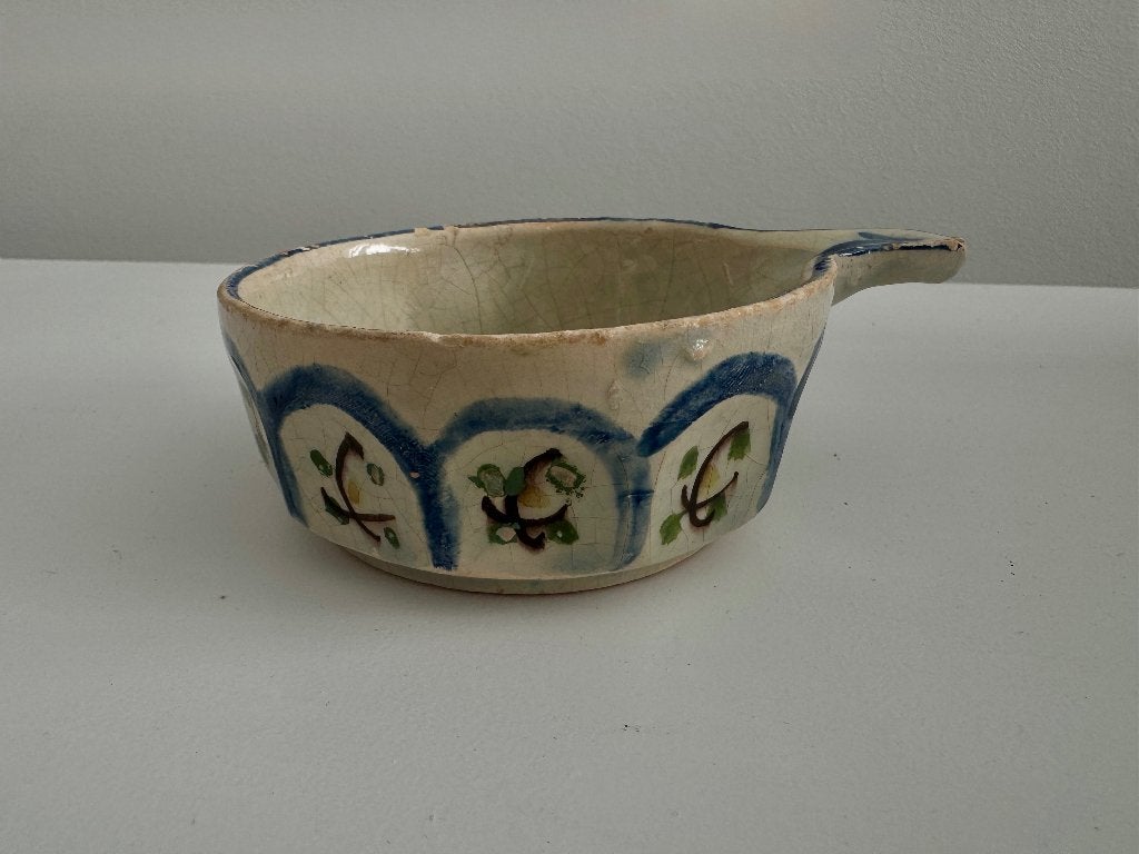 Vintage keramieken keukenpotje gesigneerd (circa 1780-1840), Antiek en Kunst, Ophalen of Verzenden