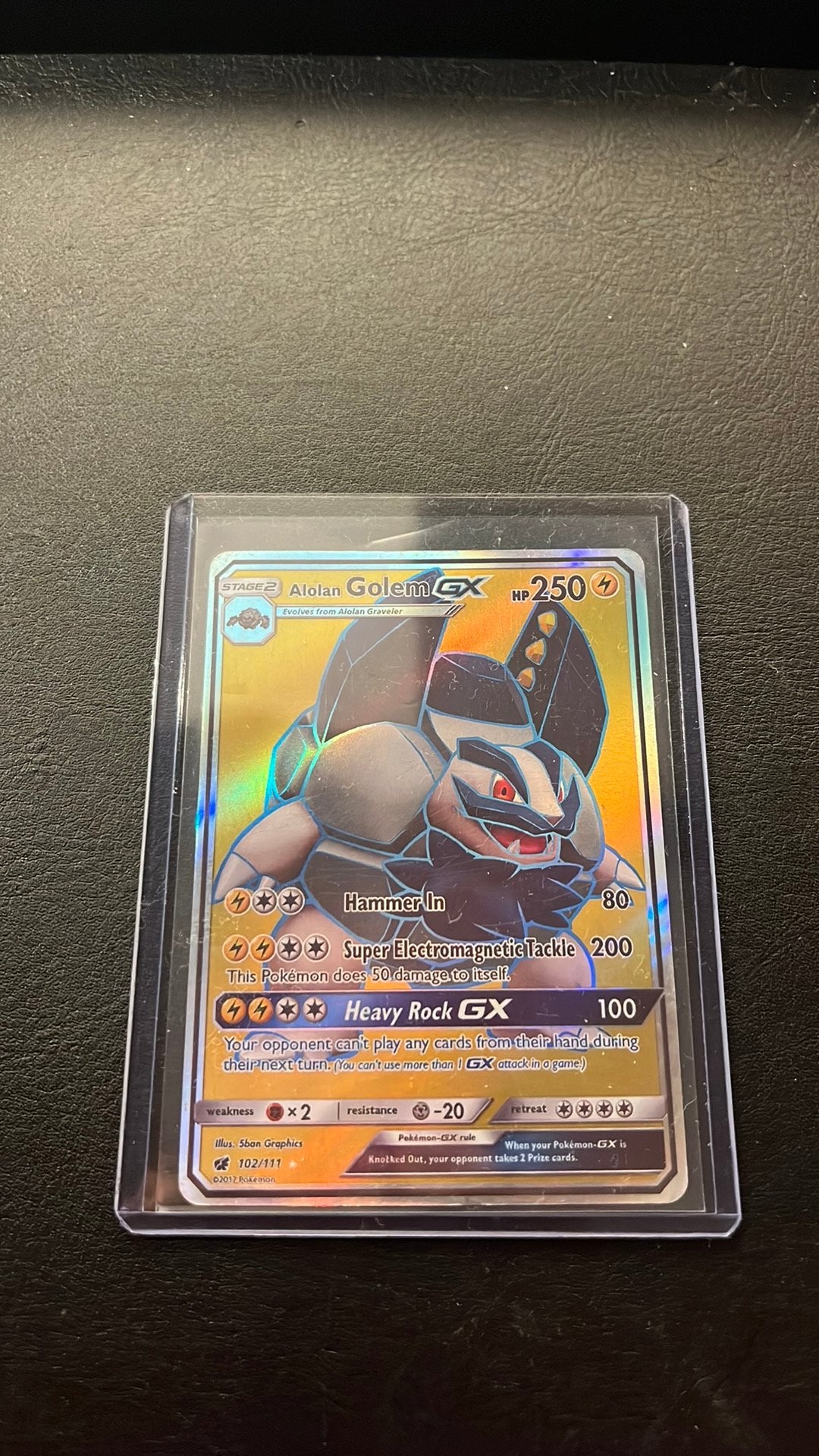 Alolan Golem GX 102/111, Enlèvement ou Envoi, Comme neuf