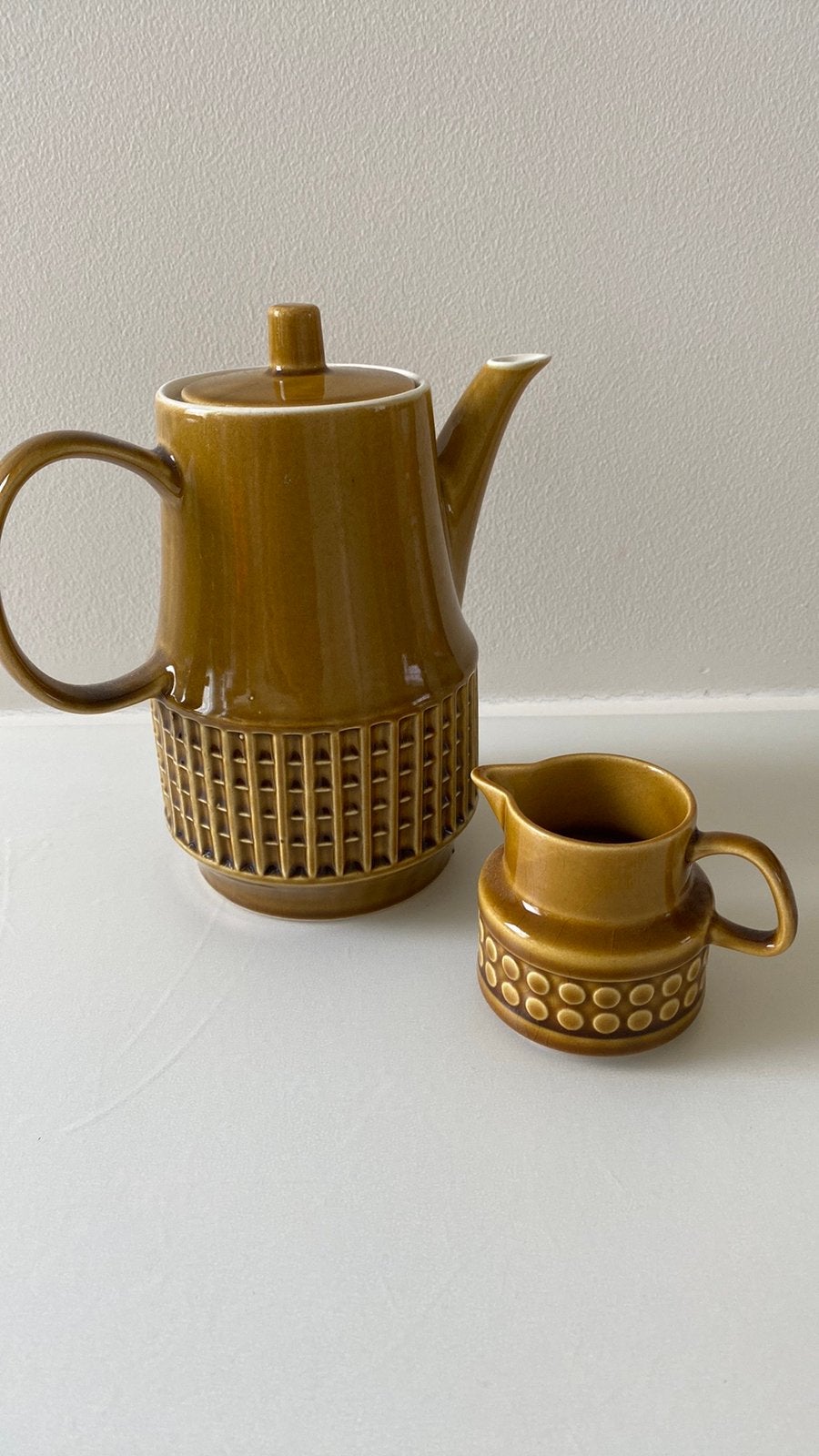 Vintage koffie- en melkkan. Mooie staat, Antiquités & Art, Antiquités | Services (vaisselle) complet, Enlèvement