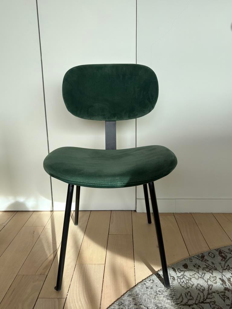 Eetkamerstoelen Otis furnified 4 stuks groen, Huis en Inrichting, Ophalen, Gebruikt, Overige kleuren, Vier