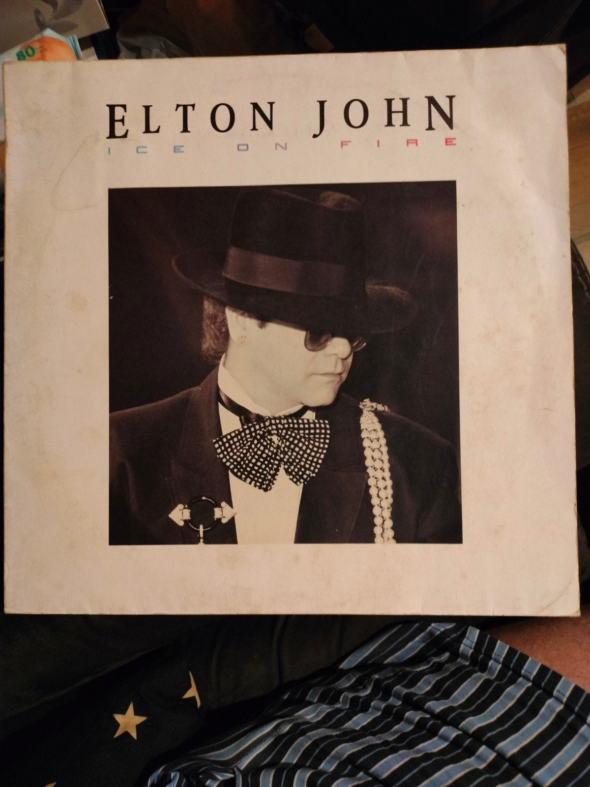 33 tours Elton John - Ice on fire, LP, Pop rock, Enlèvement ou Envoi, Utilisé
