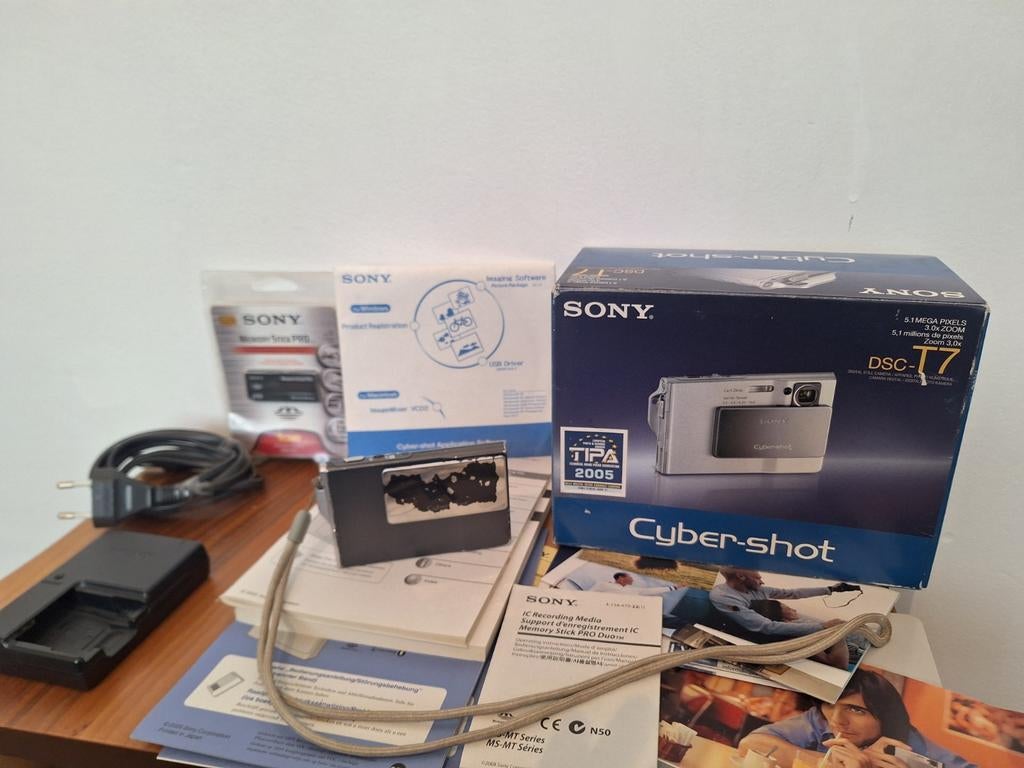 Sony Dsc-T7 cyber-shot, Ophalen of Verzenden, Gebruikt, 5 Megapixel, Sony