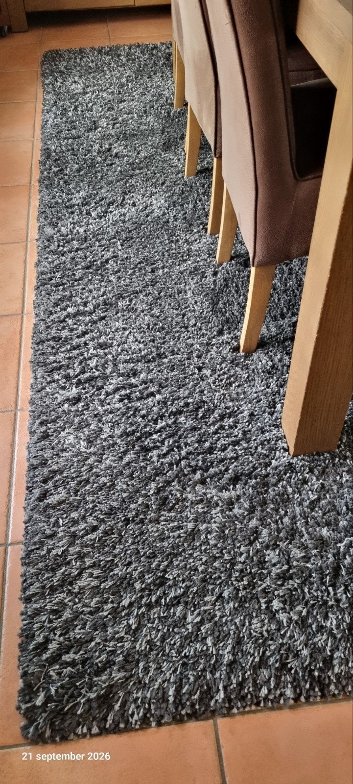 Grijs tapijt Luxus Antracite  200  X 290 cm perfecte staat, Ophalen, Grijs, Tapijt