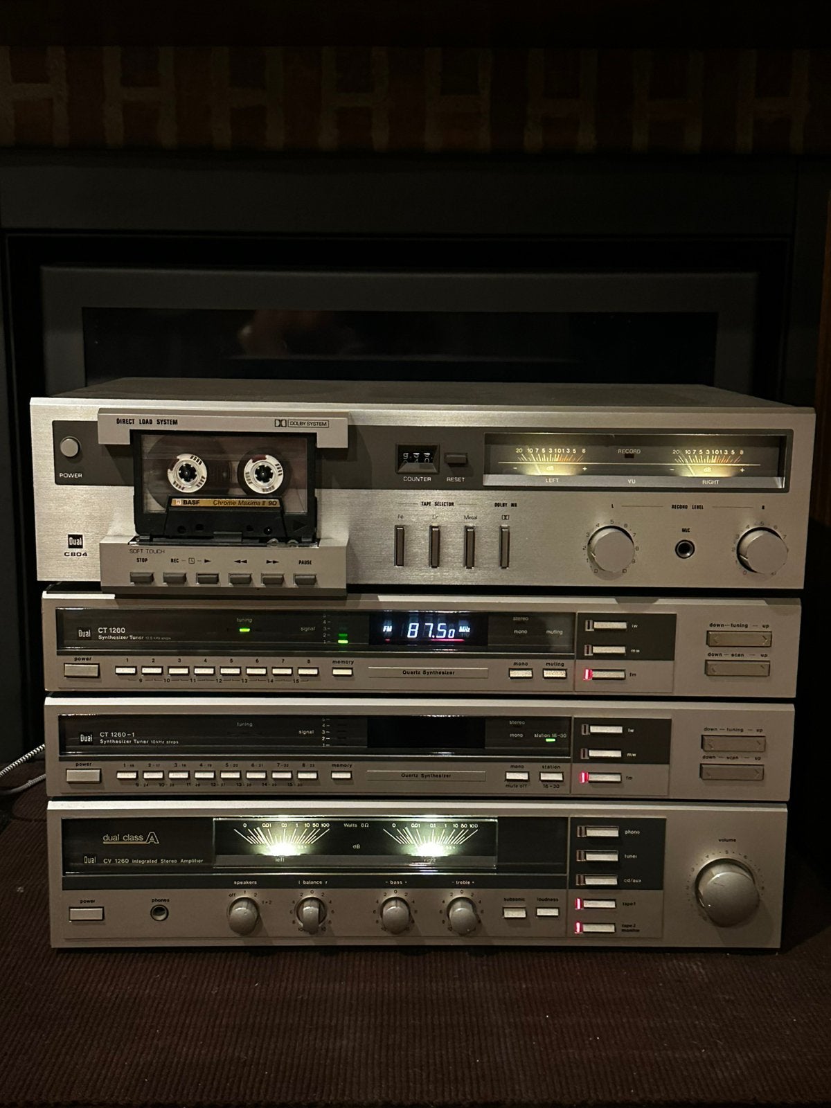 Dual stereoset, TV, Hi-fi & Vidéo, Chaîne Hi-fi, Enlèvement, Comme neuf, Deck cassettes ou Lecteur-enregistreur de cassettes