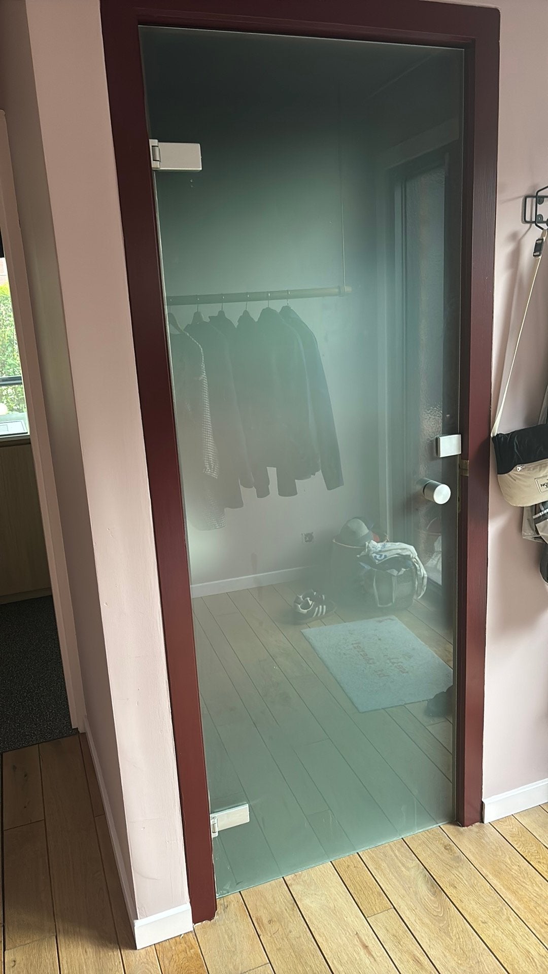 Glazen deur melkglas, Doe-het-zelf en Bouw, Ophalen, Gebruikt, Minder dan 80 cm, Binnendeur