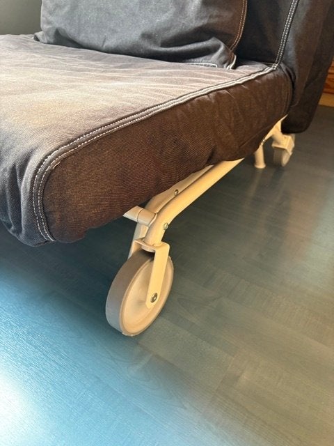 Lit pliant-fauteuil, Enlèvement, Utilisé, Une personne, Gris