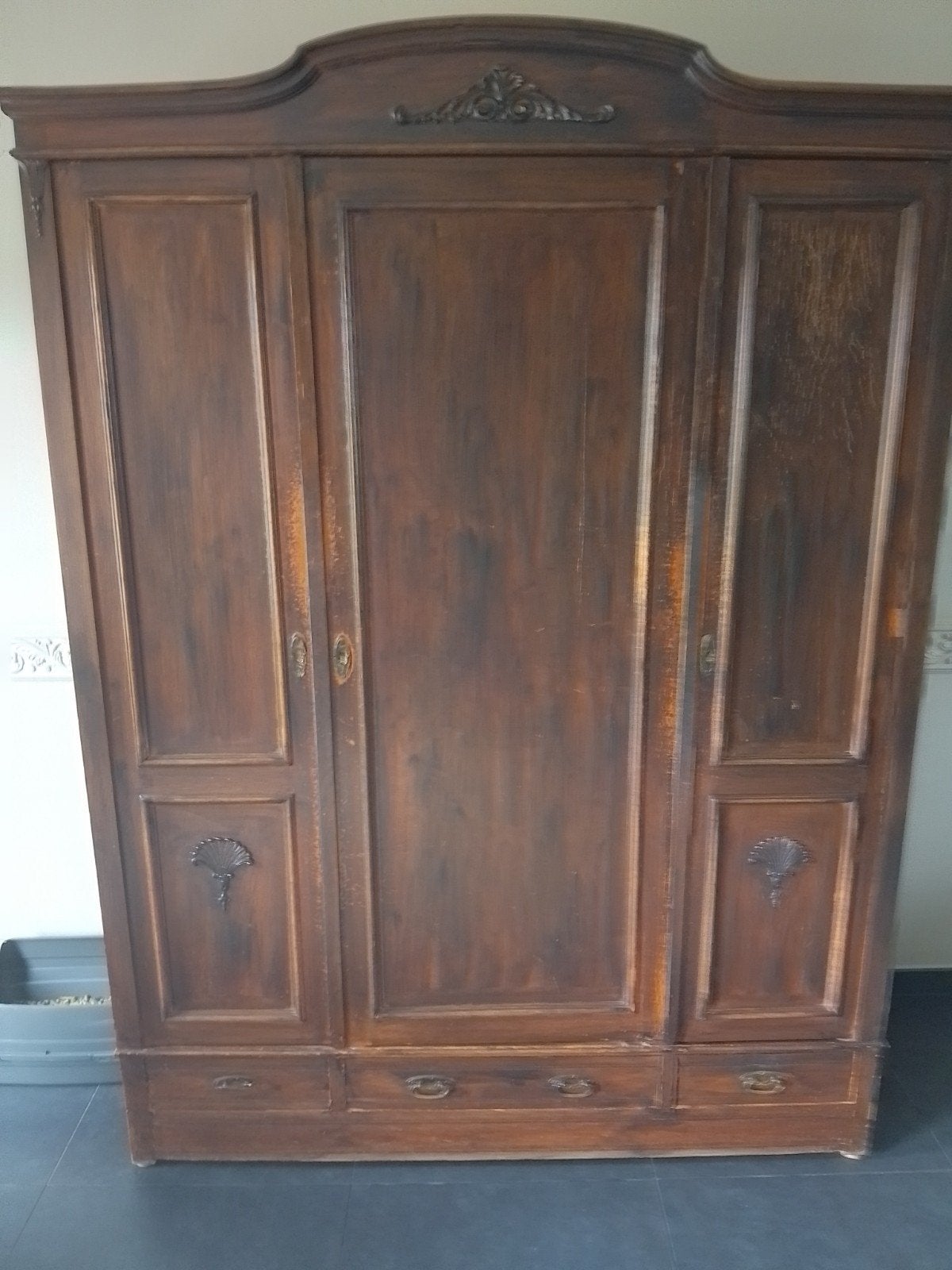Oude kleerkast, Ophalen, Eikenhout, 100 tot 150 cm, 150 tot 200 cm