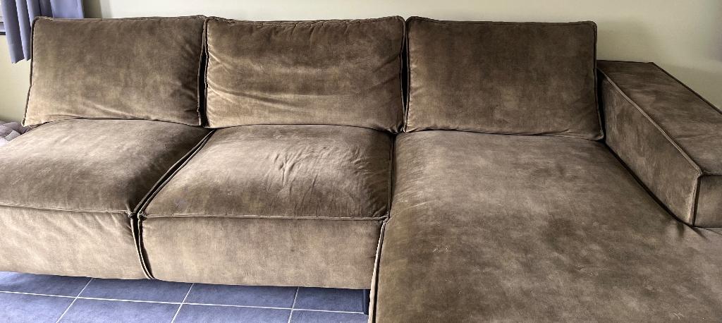 Zetel te koop, Banc d'angle, Quatre personnes ou plus, Comme neuf, Enlèvement