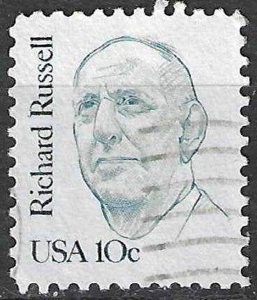 USA 1984 - Yvert 1537 - Richard Russell (ST), Verzenden, Gestempeld