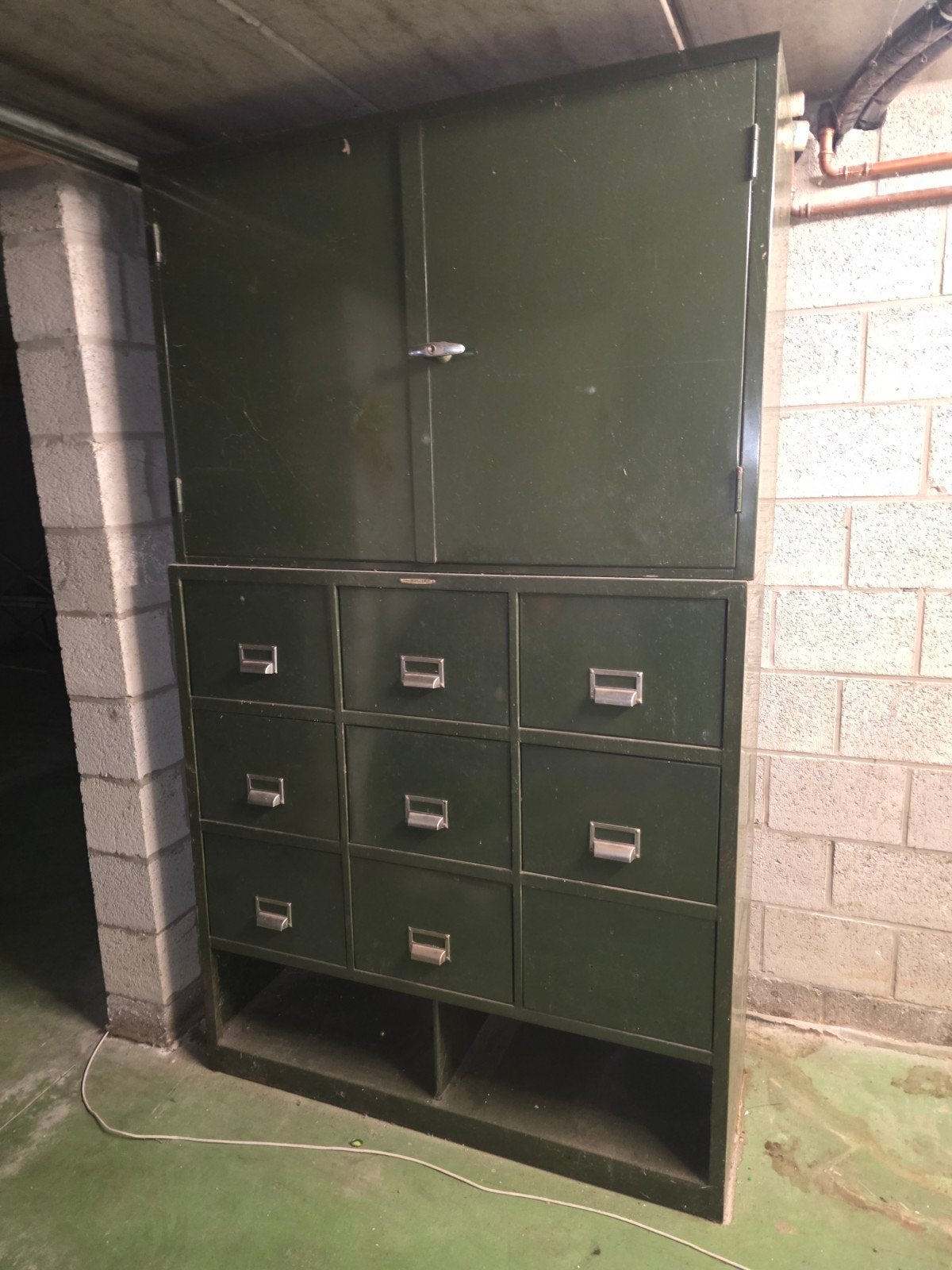 ribeauville demolder ijzere kast vintage,industrieel ri, Ophalen, Gebruikt, Vintage