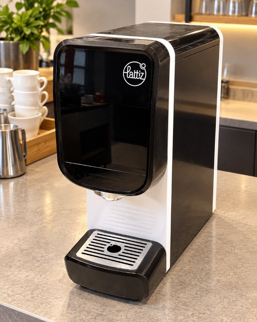EGRO koffiemachine + Lattiz melkschuimer, Ophalen, Gebruikt, Koffiemachine, Koffiebonen
