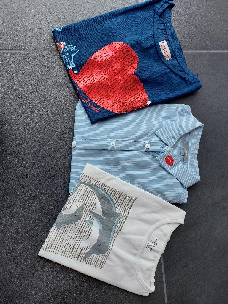 Set meisjeskleding maat 134, Kinderen en Baby's, Kinderkleding | Maat 134, Ophalen of Verzenden, Zo goed als nieuw, Meisje