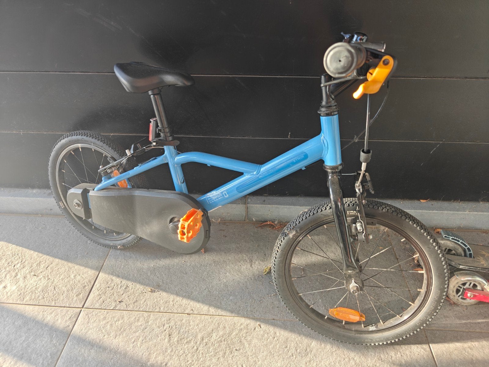 kinderfiets, jongensfiets, 16 inch blauw, Fietsen en Brommers, Ophalen, Velgrem, Btwin Decathlon, Minder dan 16 inch