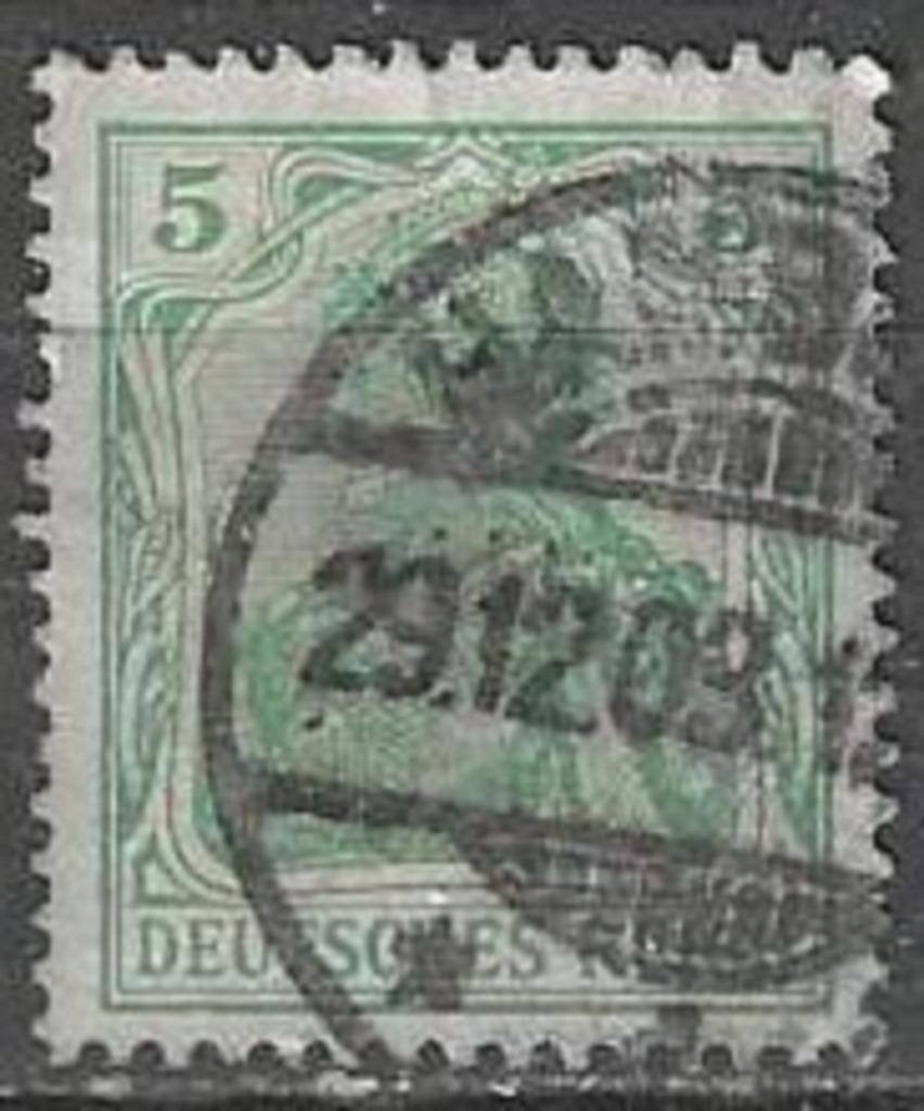 Allemagne 1905-1913 - Yvert 83 - Allemagne 5 p. (ST), Envoi, Affranchi