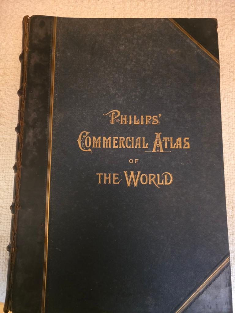 Oud atlas boek met alle kaarten van de wereld, Livres, Atlas & Cartes géographiques, Enlèvement