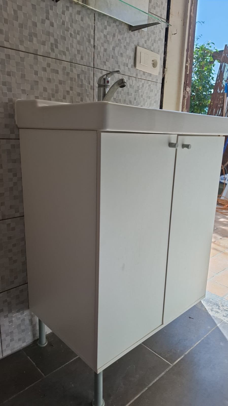 Lavabo te koop, Ophalen, Gebruikt, 50 tot 100 cm, Minder dan 100 cm
