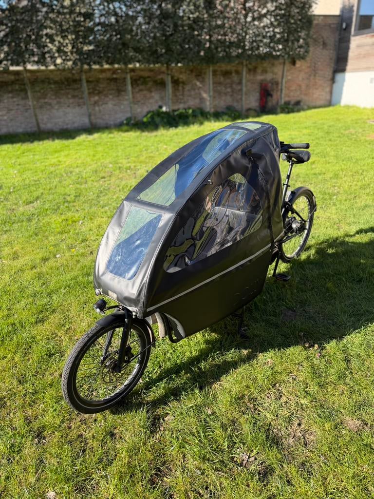 Dolly elektrische bakfiets (2023) + regenkap in topconditie, Gebruikt, 3 kinderen, Elektrisch, Ophalen
