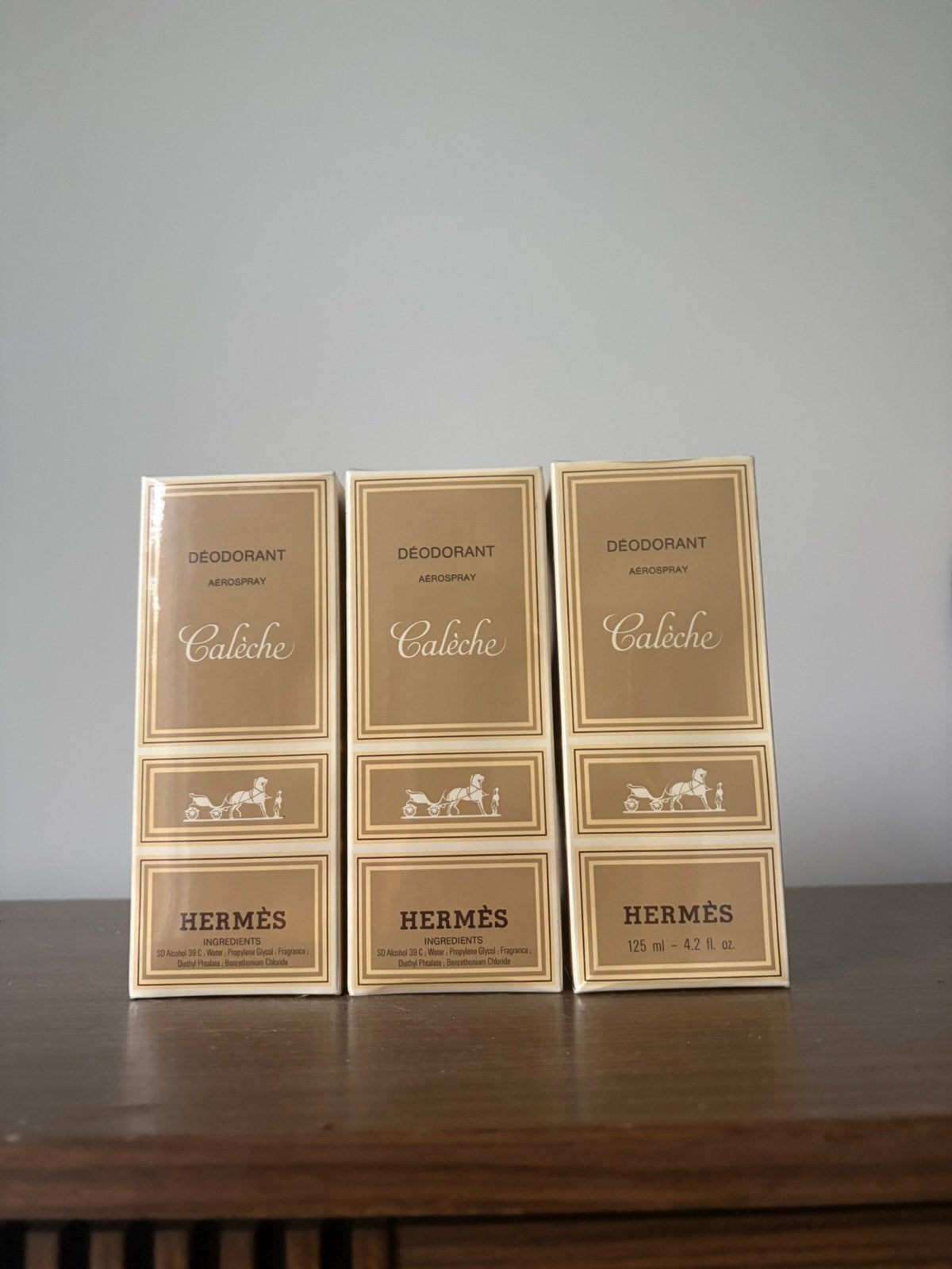 Partij Vintage Hermès Déodorant Aerosprays, Collections, Parfums, Comme neuf, Enlèvement