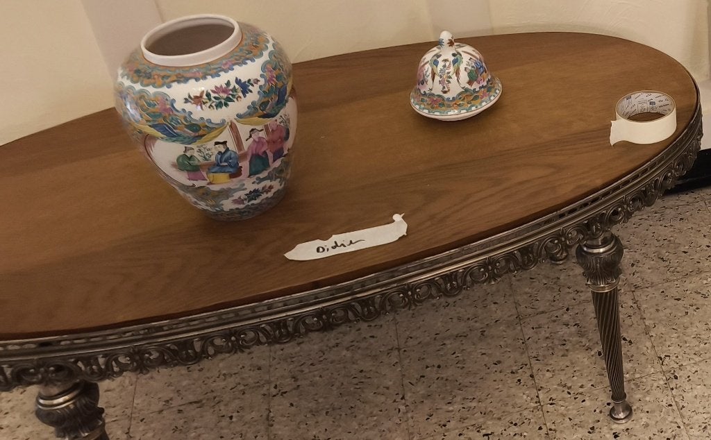 Salontafel (ovaal), Ophalen, Ancien, Gebruikt, 50 tot 100 cm