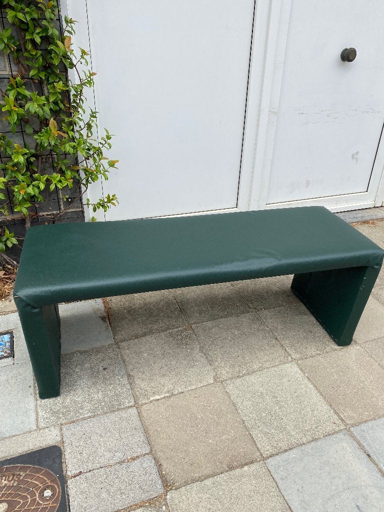 Zitbank (gestoffeerd) donker groen, Ophalen, Gebruikt, Minder dan 75 cm, Tweepersoons