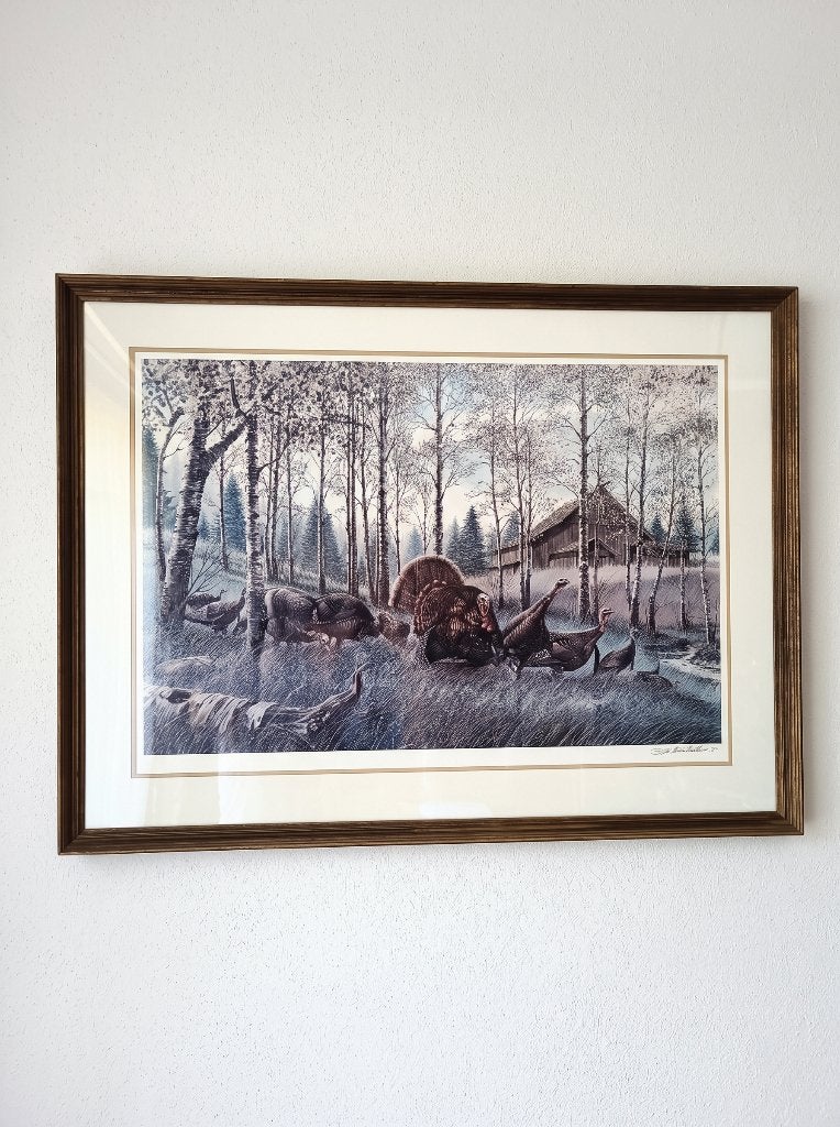 “The Procession” – authentieke collotypie uit 1981, Antiek en Kunst, Ophalen, Klassiek, Achter glas, Dieren