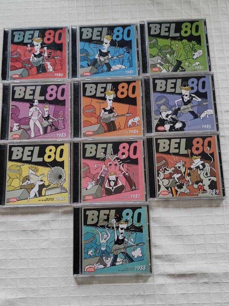 Bel 80 - lot 10 cd's, CD & DVD, Enlèvement ou Envoi, Comme neuf, Pop, Compilation