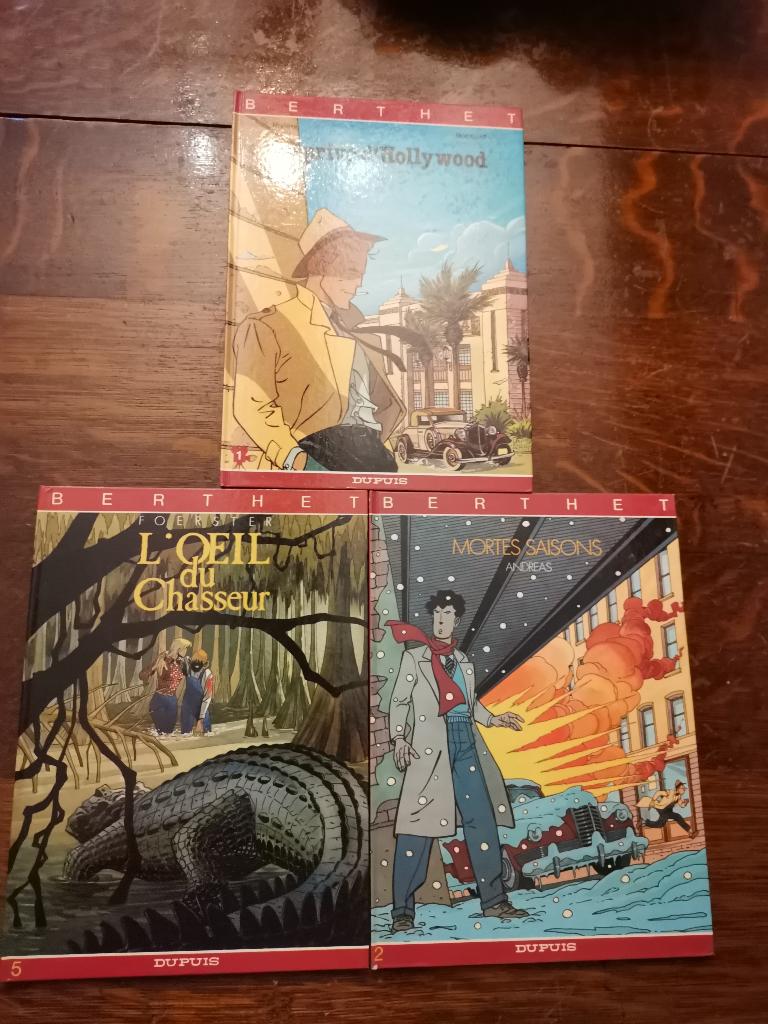 3 strips van BERTHET (nr. 1, 2, 3), Meerdere stripboeken, Ophalen of Verzenden, Zo goed als nieuw