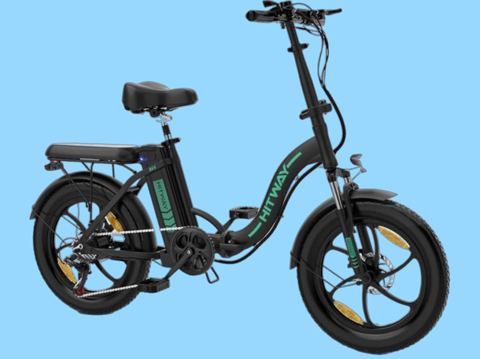 HITWAY BK6S  FATBIKE 20” ZWART, Enlèvement, Comme neuf, 30 à 50 km par batterie