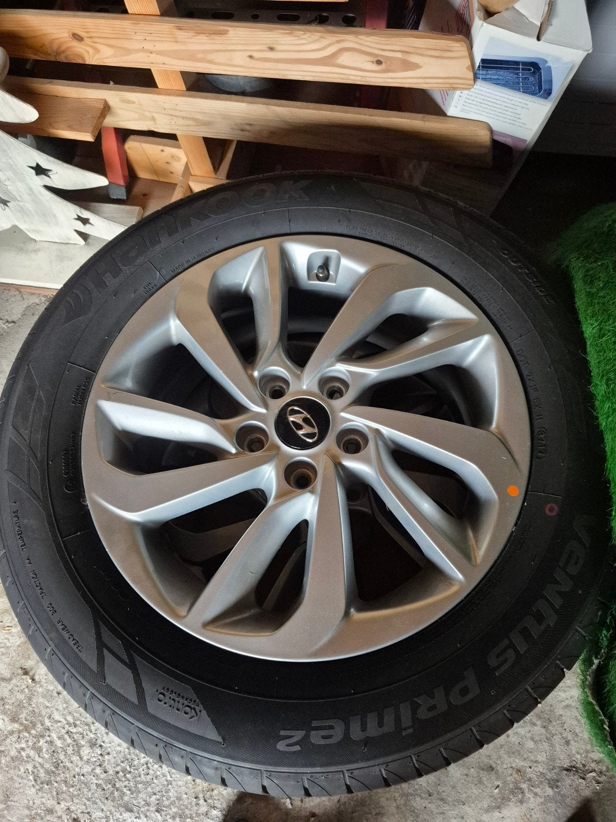 2 jantes tucson avec nouveaux  pneus, Enlèvement, Pneu(s)