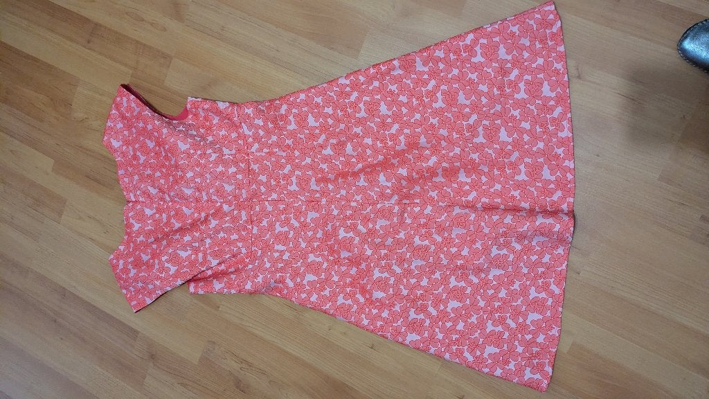 Jurk retro, Kleding | Dames, Jurken, Verzenden, Zo goed als nieuw, Roze, Boven de knie