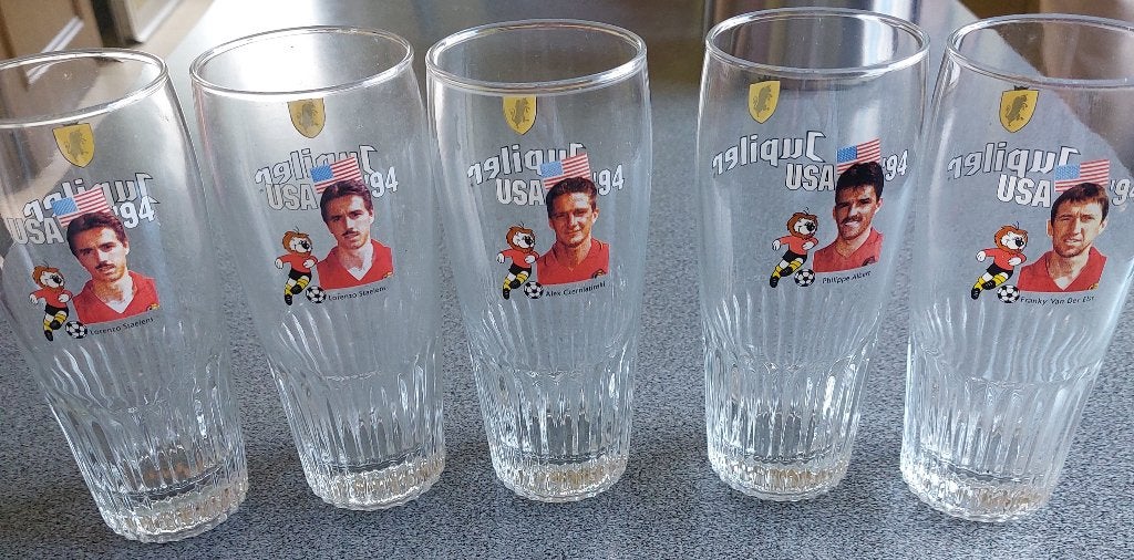 Bierglazen WK '94, Verzenden, Zo goed als nieuw, Bierglas