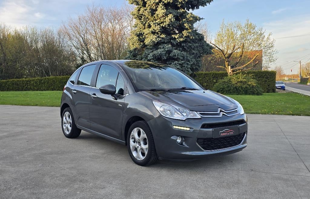 Citroën C3 Exclusive 1.2i Ess.** 1e Eige. - Pano ** GAR 12M, Auto's, Euro 5, Stof, Zwart, 1199 cc