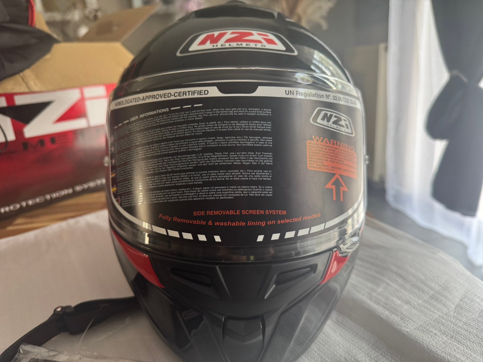 Casque moto (NZI -NEUF !!!), Motoren, Kleding | Motorhelmen, Ophalen, L