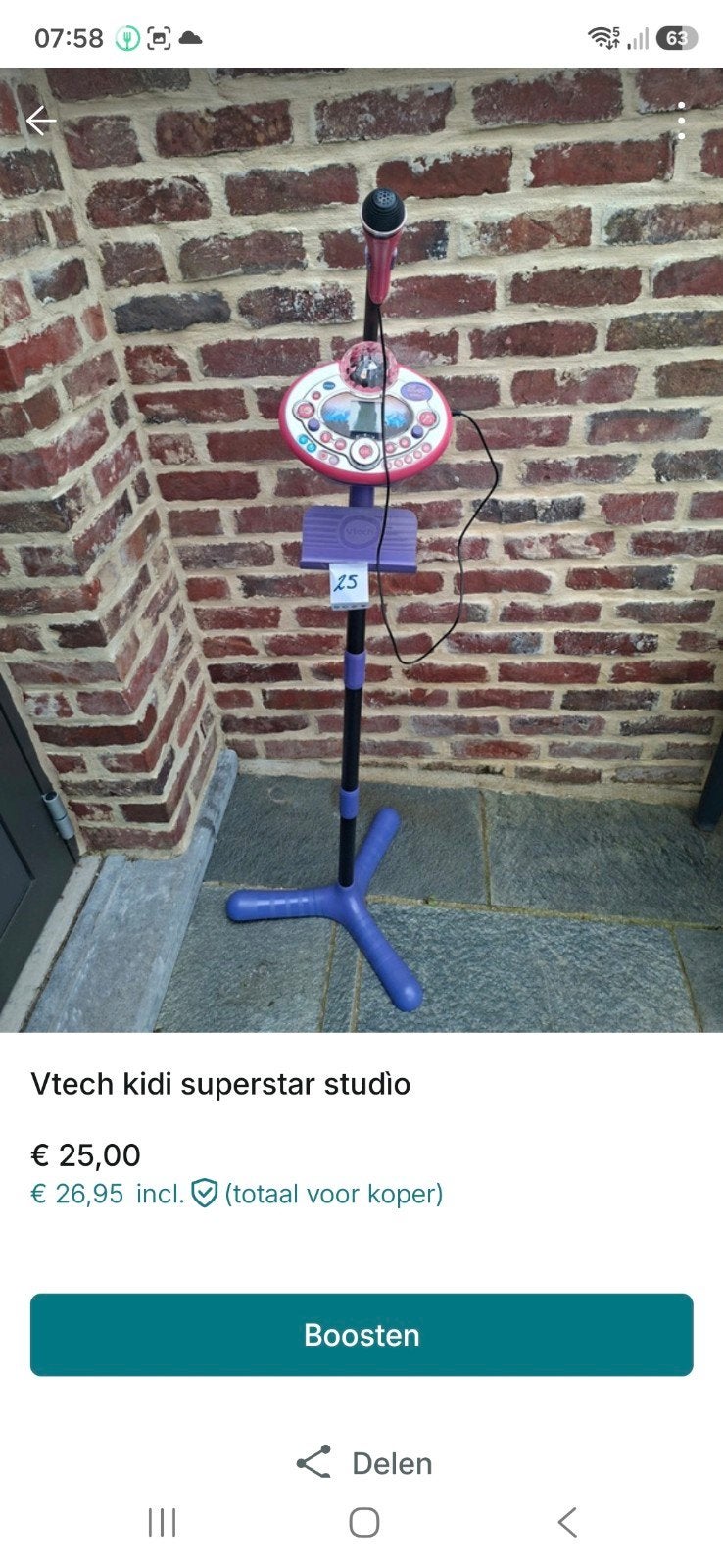 vtech super star, Ophalen, Zo goed als nieuw