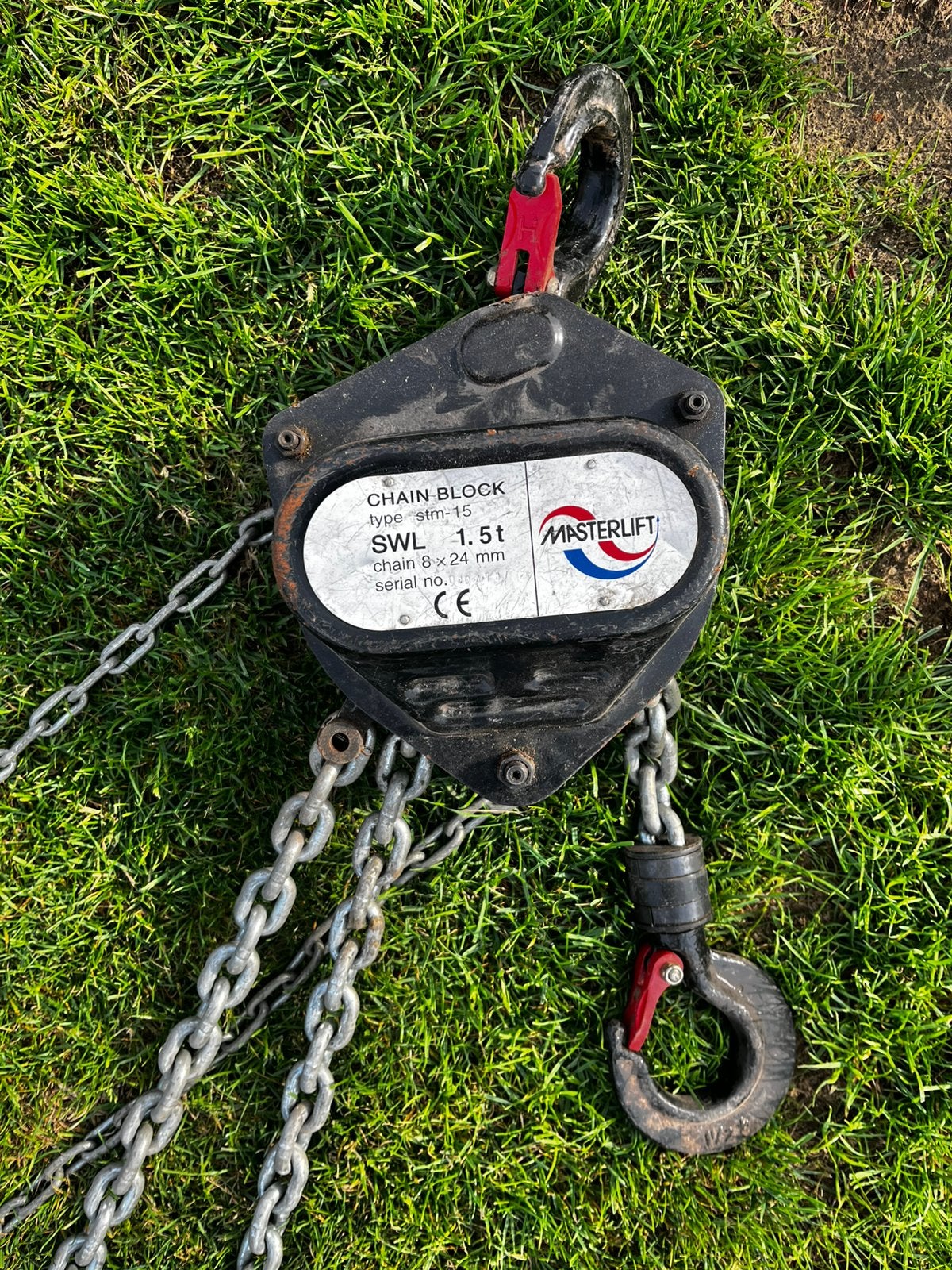 Takel 1,5 ton 5 meter lang, Ophalen, Zo goed als nieuw