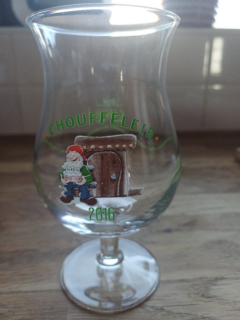 Chouffeleir glas la chouffe 2016, Verzamelen, Ophalen, Zo goed als nieuw, Glas of Glazen, Overige merken