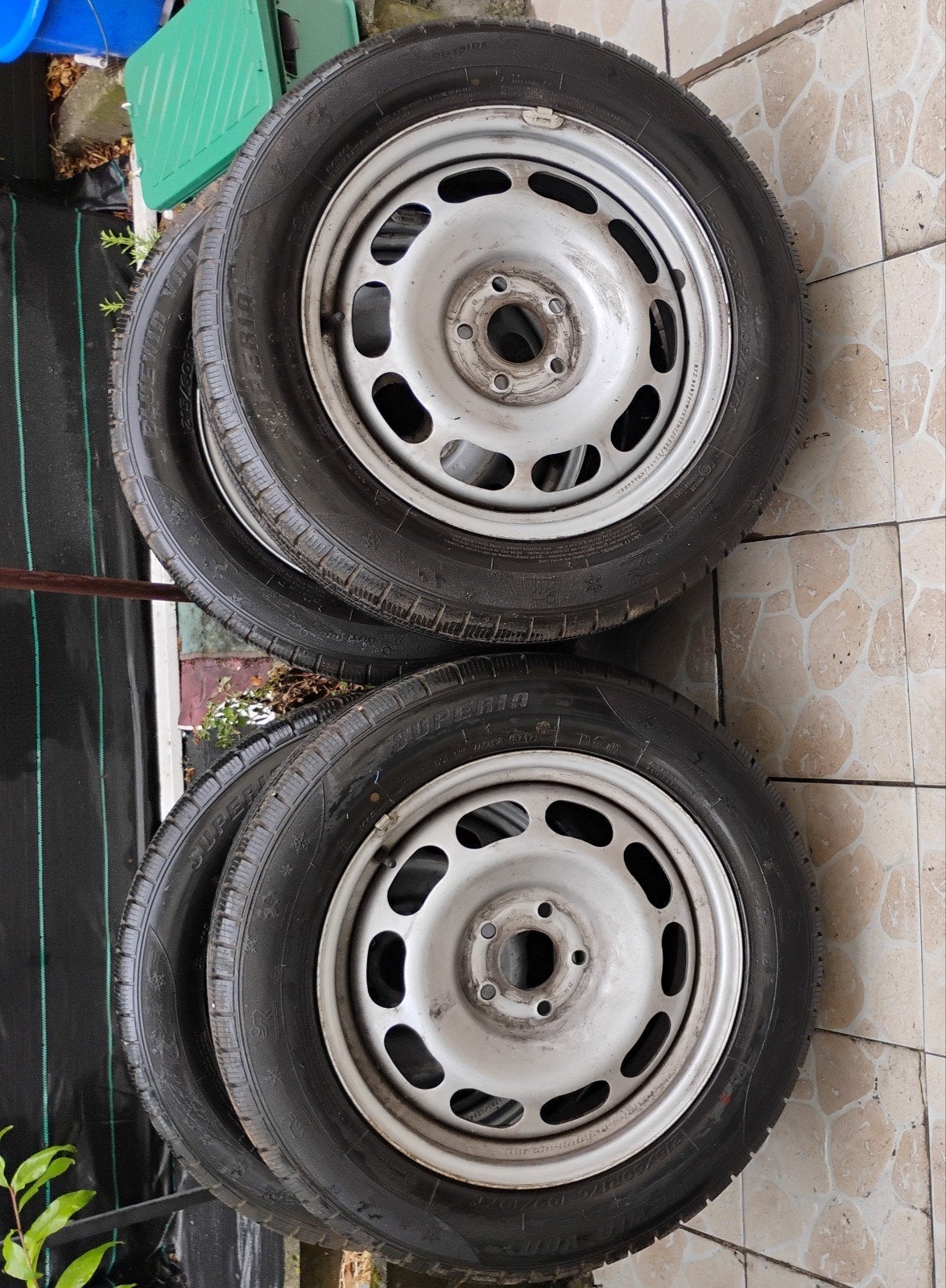 4 Jantes 215/60/17C Pneus Renforcé, Enlèvement