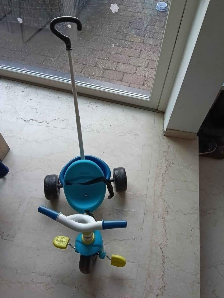 Driewieler met duwstang - Smoby Be Fun, Ophalen, Gebruikt, Smoby, Duwstang