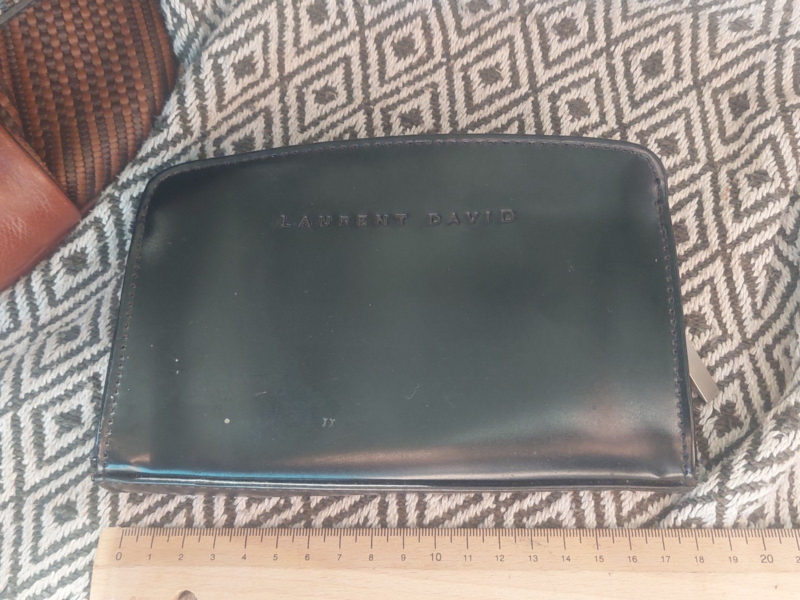 luxe portemonnee Laurent david, Ophalen of Verzenden, Zo goed als nieuw, Zwart, Overige merken