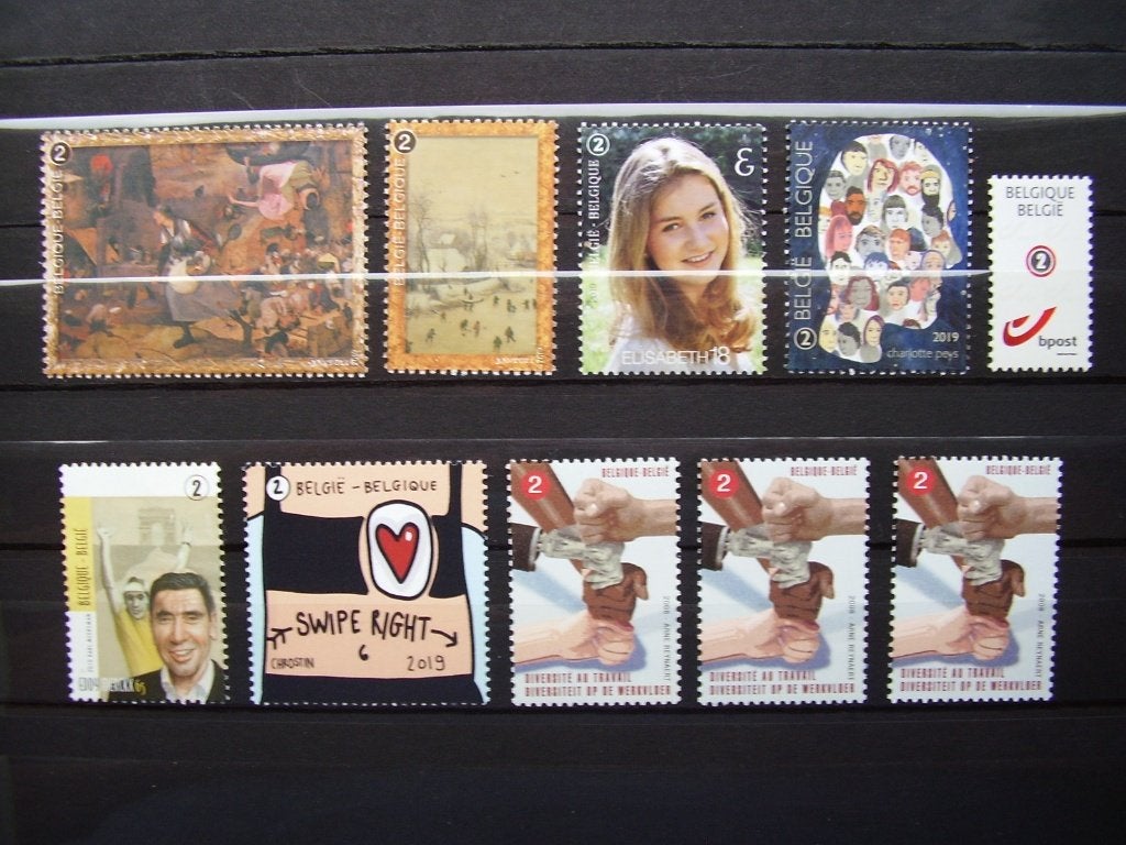 Frankeerzegels - 10 x cijfer 2 - lot 2, Enlèvement ou Envoi, Non oblitéré