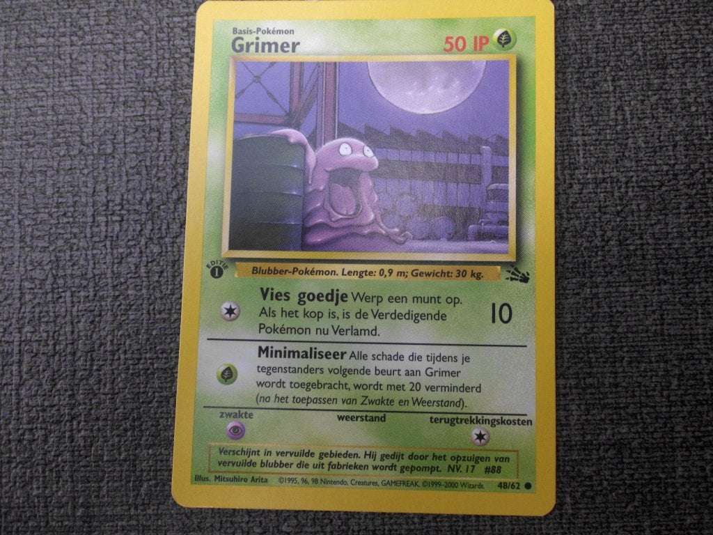 Grimer - eerste editie, Hobby en Vrije tijd, Verzenden, Zo goed als nieuw, Losse kaart