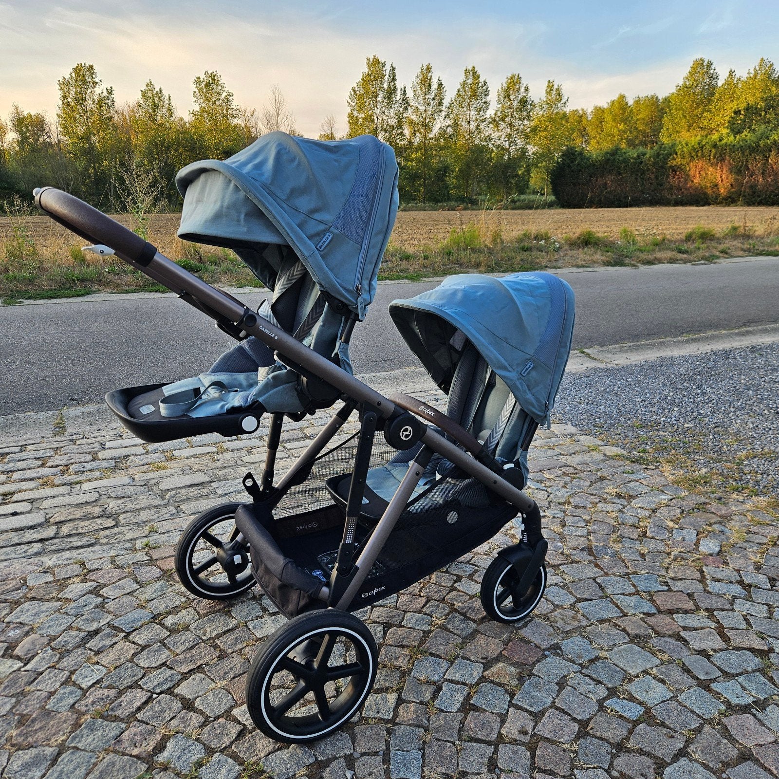 Cybex Gazelle S + alle accessoires!, Gebruikt, Duowagen, Combiwagen, Ophalen