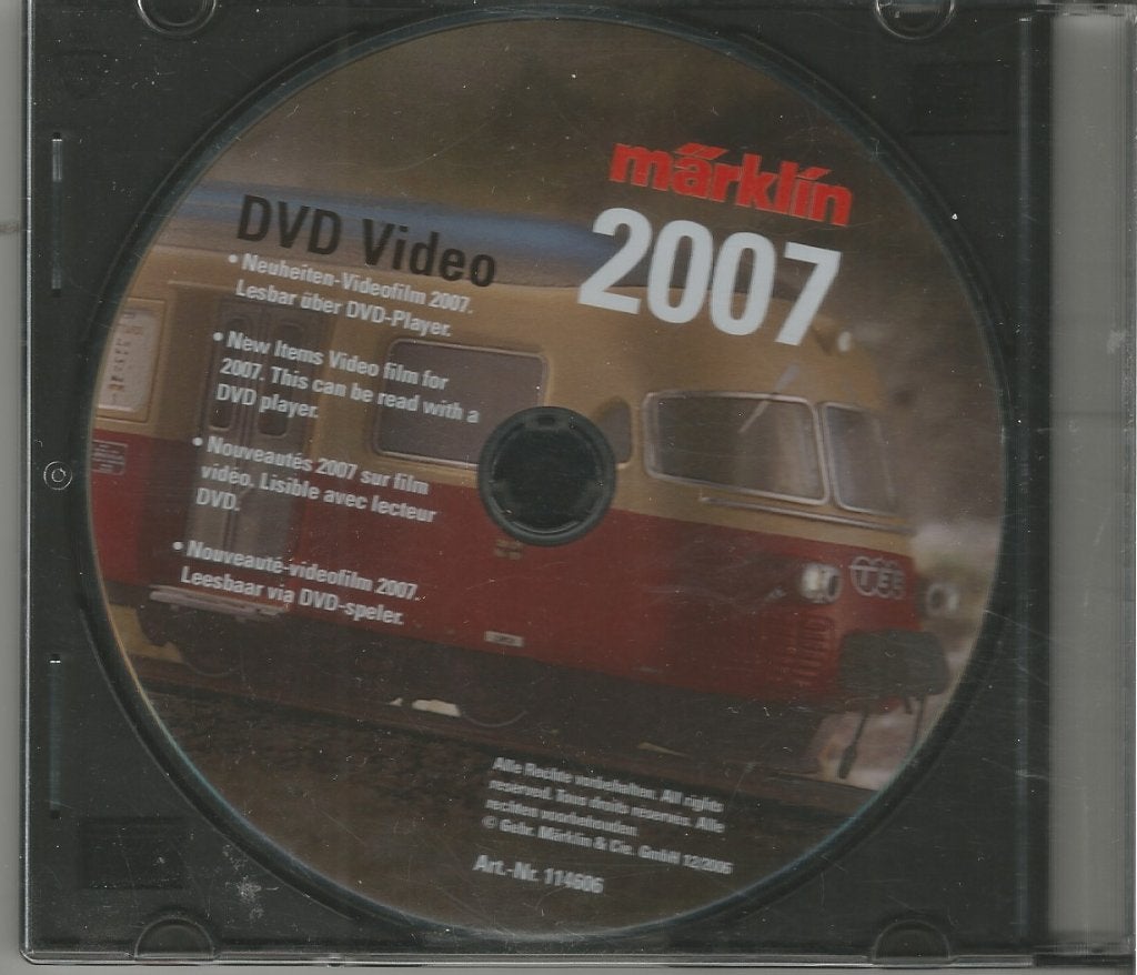 DVD Video Märklin nieuwigheden 2007, Wisselstroom, Zo goed als nieuw, Märklin, Boek, Tijdschrift of Catalogus