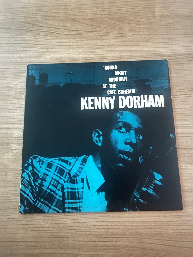 KENNY DORHAM - ROUND AT MIDNIGHT AT THE CAFE BOHEMIA, LP, Enlèvement ou Envoi, Utilisé, Housse de protection extérieure