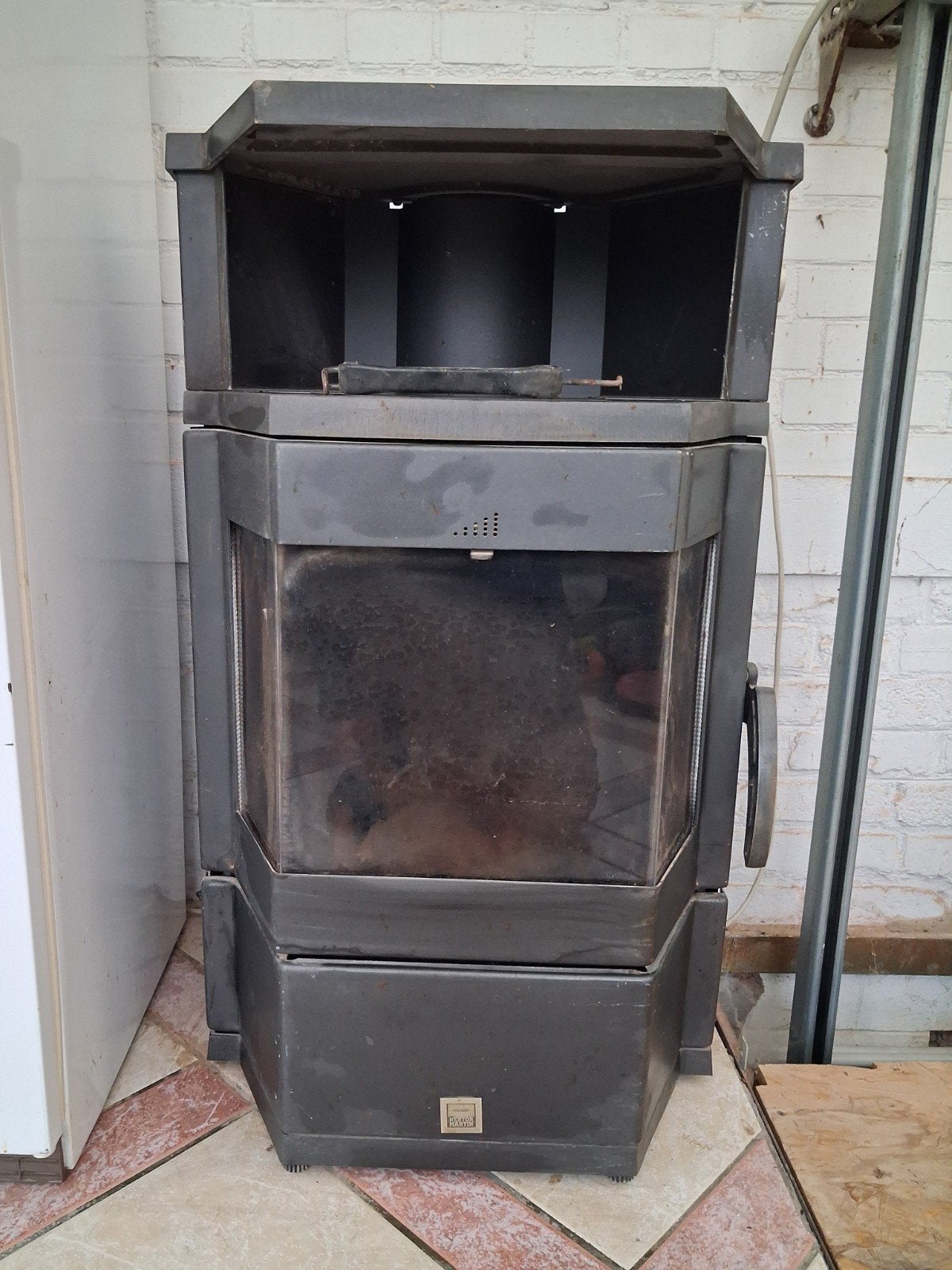 Poêle au bois Nestor Martin 8kw, Maison & Meubles, Enlèvement, Utilisé, Bois, Autoportant