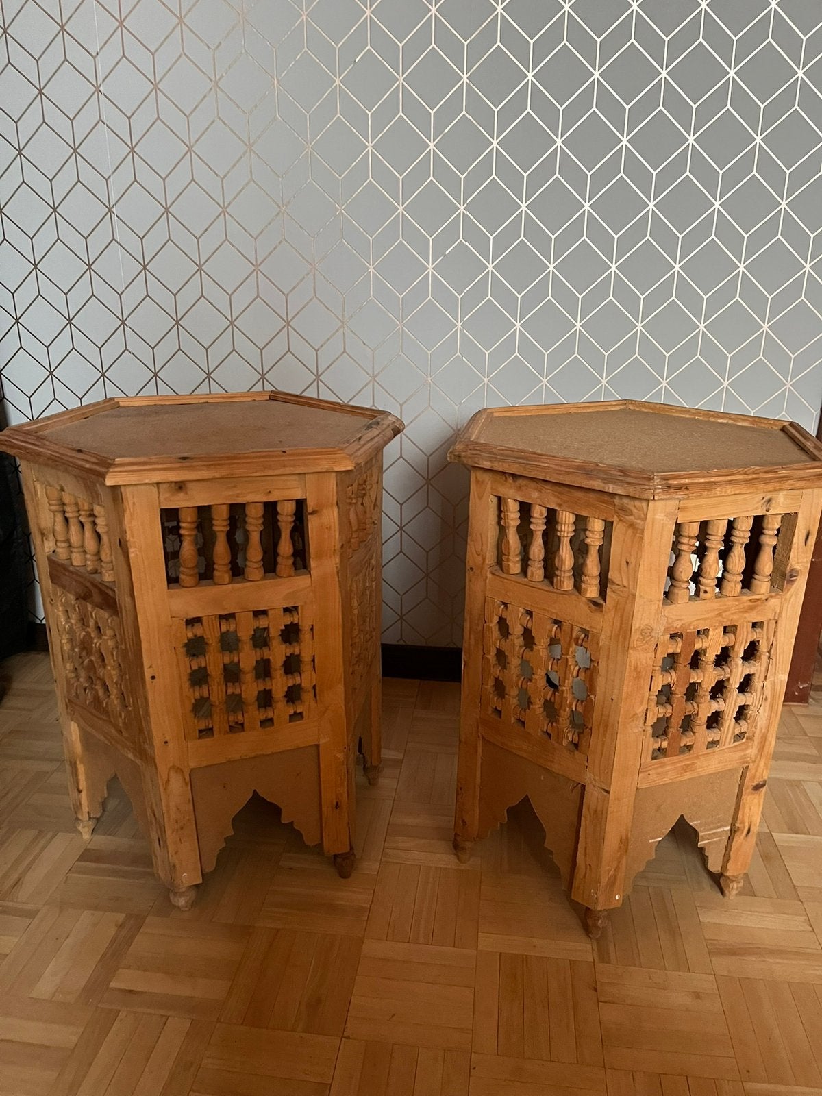 Deux tables basses marocaines, Enlèvement, Comme neuf, Bois