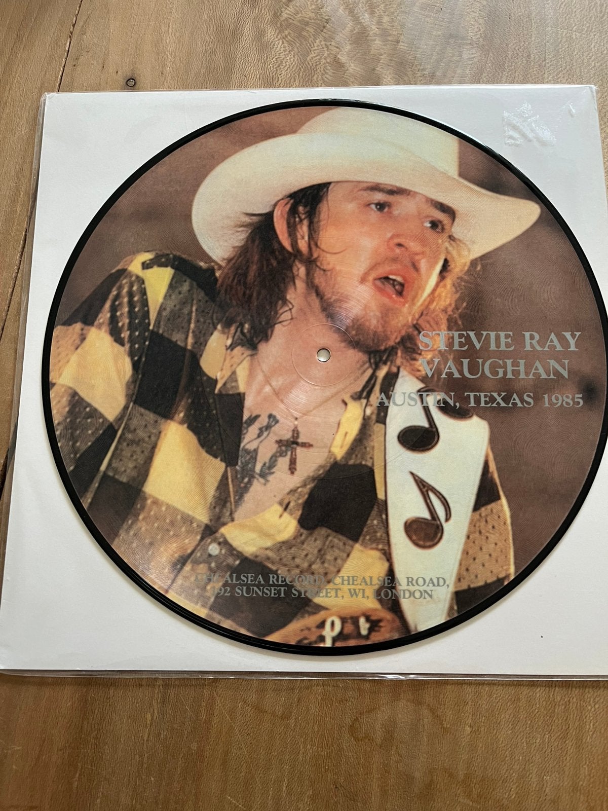 Stevie Ray Vaughan picture disc !, CD & DVD, Enlèvement ou Envoi, Comme neuf, Picture disc, Blues rock