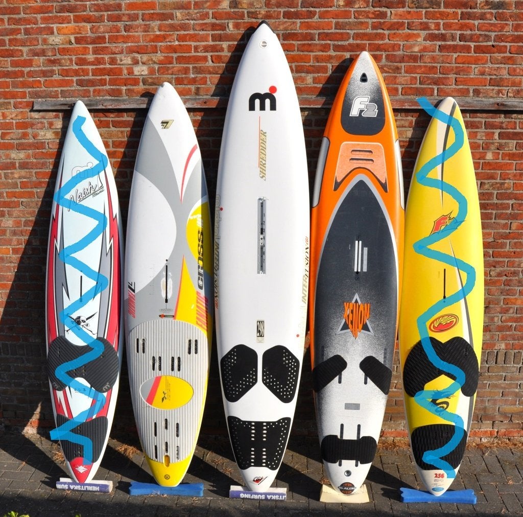 Classic Plastic, Retro Rippers en Vintage Vibes v.a. €10, Watersport en Boten, Windsurfen, Ophalen, Zo goed als nieuw, Plank, 250 tot 300 cm
