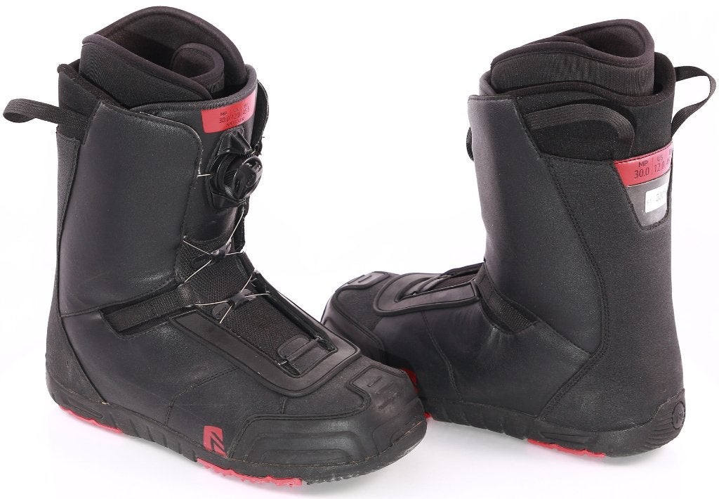 Bottes de snowboard 45.5 EU NIDECKER ANSR BOA, noir/rouge, Envoi, Utilisé, Chaussures