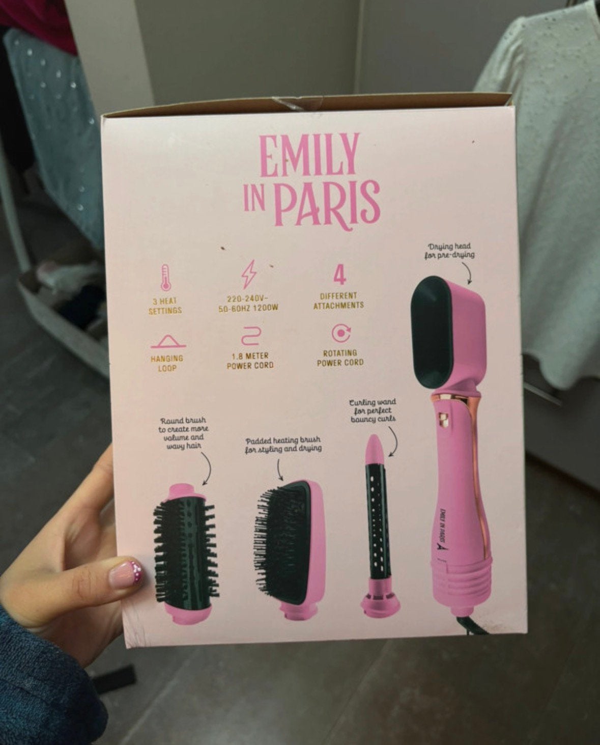 Coffret de coiffure Emily in Paris, Enlèvement ou Envoi, Comme neuf, Sèche-cheveux